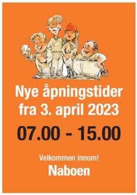 Nye åpningstider