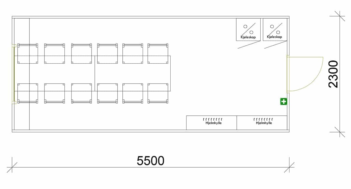 Arnpro-1-dørs-spisebrakke-for-10-personer_2 Arnpro-1-dørs-spisebrakke-for-10-personer_2